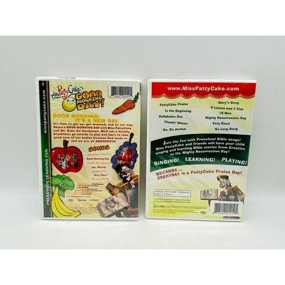 Miss Patty Cake DVD Lot of 2 Movies, Religious Kids Bible - Picture 2 of 10